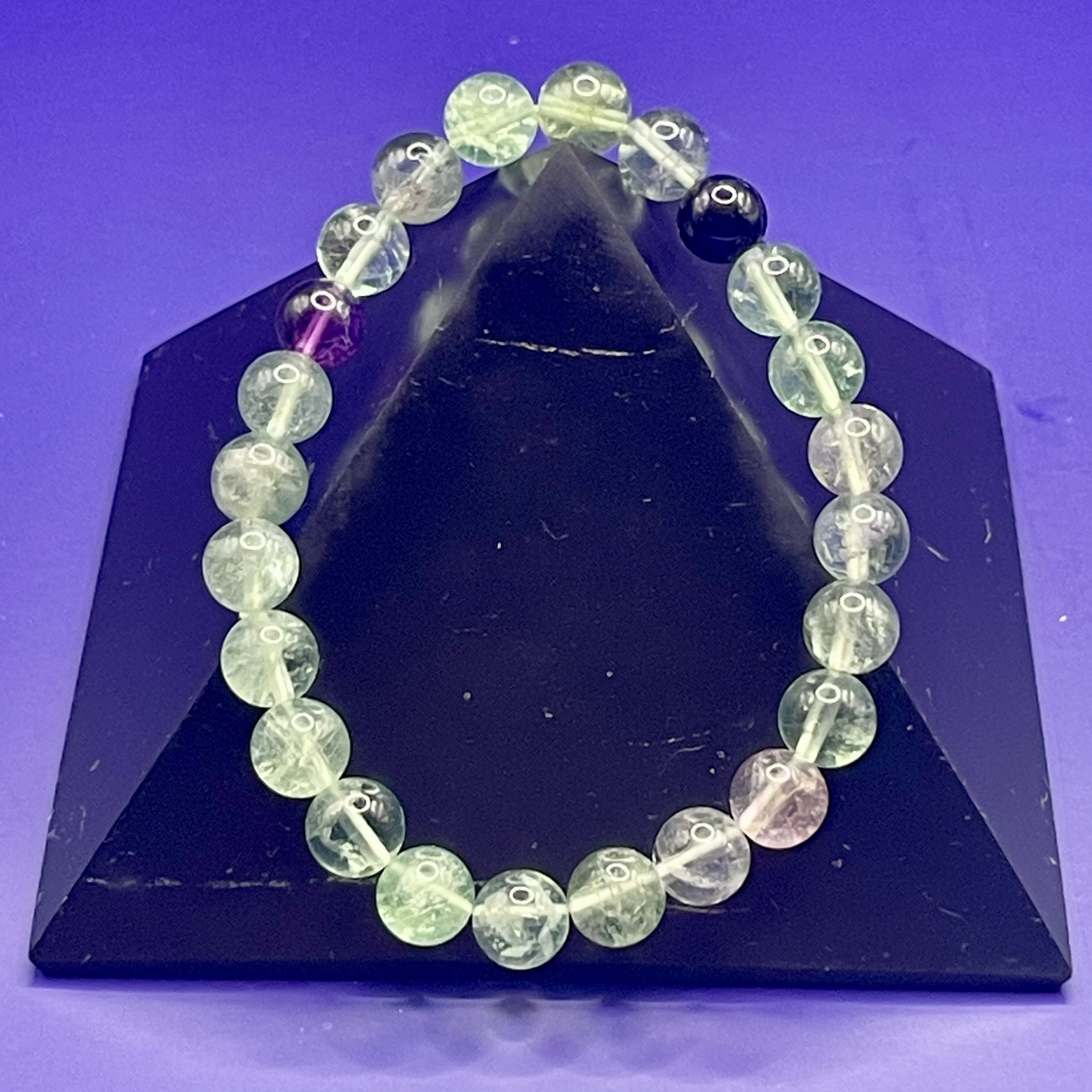 8 mm Doğal Florit Taşı Bileklik ( Enerji Dengeleyici)